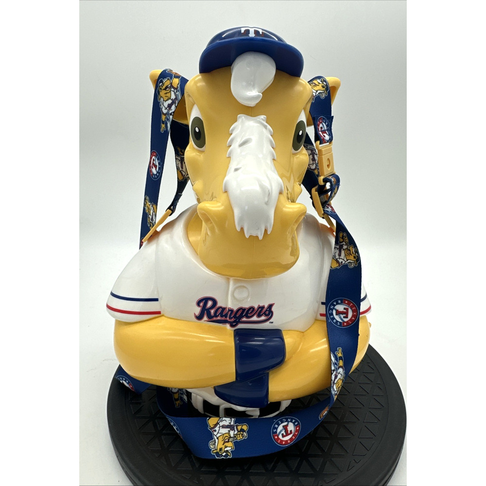 Texas Rangers Captain Popcorn Bucket Lanyard MLB Baseball Stadium Exclusive Pony
